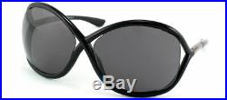 Authentic Tom Ford Whitney FT0009 TF 9 199 Shiny Black Sunglasses