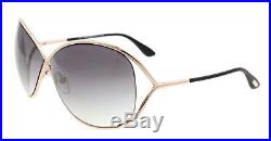 Authentic Tom Ford Women Sunglasses TF 130 Rose Gold 28B Miranda 68mm