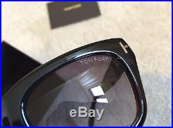 BNIB Tom Ford Snowdon Sunglasses TF0237 05B Black 50mm