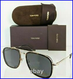 Brand New Authentic Tom Ford Sunglasses FT TF 0665 52A HUCK TF665 Tortoise Frame