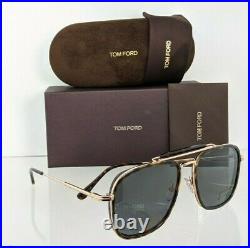 Brand New Authentic Tom Ford Sunglasses FT TF 0665 52A HUCK TF665 Tortoise Frame