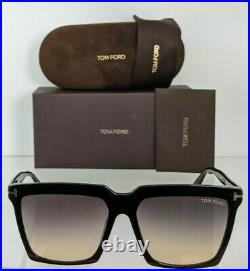 Brand New Authentic Tom Ford Sunglasses FT TF 0764 01B Sabrina 02 TF764 58mm