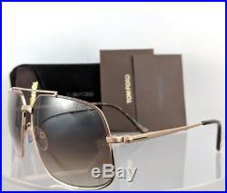 Brand New Authentic Tom Ford Sunglasses FT TF 439 48F TF 0439 RONNIE Gold Brown