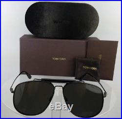 Brand New Authentic Tom Ford Sunglasses FT TF 557 01A Connor-02 Black Frame