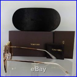 Brand New Authentic Tom Ford Sunglasses FT TF 557 28Y Connor-02 Gold Frame