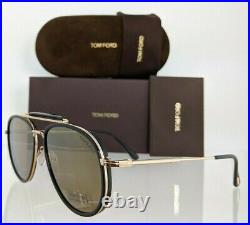 Brand New Authentic Tom Ford Sunglasses FT TF 666 01G TRIPP Frame TF0666 58mm