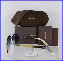 Brand New Authentic Tom Ford TF 374 Sunglasses Eva TF374 15B 61mm Silver 0374