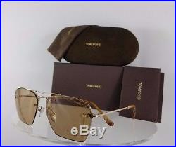 Brand New Authentic Tom Ford TF 504 Sunglasses Walker TF504 28E 57mm Gold Brown