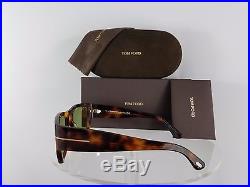 Brand New Authentic Tom Ford TF493 Sunglasses Stephen TF493 52N Tortoise Frame