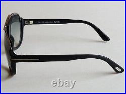 Brand New TOM FORD Men's Designer Matt Black withBlue Gradient Lenses Sunglasses