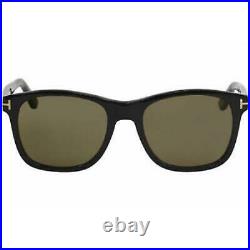Brand New Tom Ford Eric-02 Tf595-f 01j Shiny Black Authentic Sunglasses 55-19