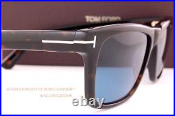Brand New Tom Ford Sunglasses Buckley FT 0906 52V Havana/Blue For Men