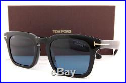 Brand New Tom Ford Sunglasses Dax FT 0751 01V Black/Blue Polarized For Men