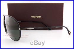 Brand New Tom Ford Sunglasses FT 450 Cliff 02N Matte Black/Green Men Aviator