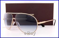 Brand New Tom Ford Sunglasses FT 450 Cliff 28P Gold/Gray Gradient Men Aviator