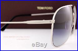 Brand New Tom Ford Sunglasses FT 451 Dominic 16W Palladium/Gray Gradient Men