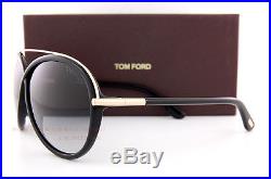 Brand New Tom Ford Sunglasses FT 454 Tamara 01B Black/Gray Gradient Women