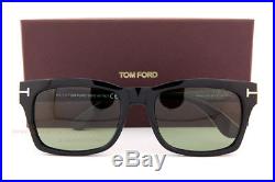 Brand New Tom Ford Sunglasses FT 494 Frederik 01N Black/Green Men Women