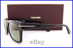 Brand New Tom Ford Sunglasses FT 494 Frederik 01N Black/Green Men Women