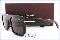 Brand New Tom Ford Sunglasses Fausto FT 0711 01A Black/Gray For Men