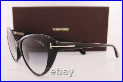 Brand New Tom Ford Sunglasses Harlow FT 0869 01B Black/Gradient Smoke For Women