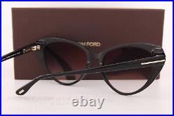 Brand New Tom Ford Sunglasses Harlow FT 0869 01B Black/Gradient Smoke For Women