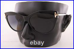 Brand New Tom Ford Sunglasses Kira FT 0821 01D Black/Smoke Polarized For Women
