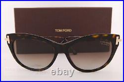 Brand New Tom Ford Sunglasses Kira FT 0821 52H Havana/Brown Polarized For Women