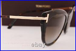 Brand New Tom Ford Sunglasses Kira FT 0821 52H Havana/Brown Polarized For Women
