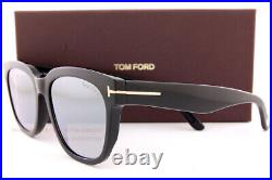 Brand New Tom Ford Sunglasses Rhett FT 0714 01C Black/Silver Mirror For Men