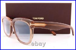 Brand New Tom Ford Sunglasses Rhett FT 0714 45Q Brown/Blue Grey Lenses For Men