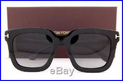 Brand New Tom Ford Sunglasses Sari FT 0690 01D Black/Gray Polarized For Women
