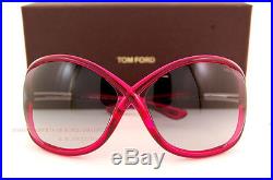 Brand New Tom Ford Sunglasses TF 0009 Whitney 72B Fuchsia/Grey Gradient Women