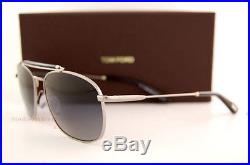Brand New Tom Ford Sunglasses TF 0339 339 Marlon 14D Silver/Gray Polarized Men