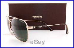 Brand New Tom Ford Sunglasses TF 0377 377 28R Gold/Green Men