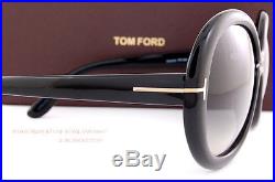 Brand New Tom Ford Sunglasses TF 0388 388 Gisella 01B Black/Gradient Grey Women