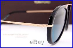 Brand New Tom Ford Sunglasses TF 0473 473 01V Black/Blue for Men Women