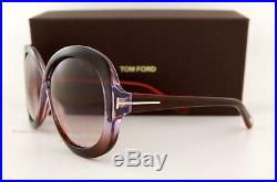 Brand New Tom Ford Sunglasses TF 226 MARGOT Color 50Z TRANSPARENT BURGUNDY Women