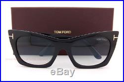 Brand New Tom Ford Sunglasses TF 459 Kasia 05B Black/Grey Gradient Women