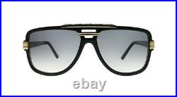 CAZAL 8037 Black Gold/Grey Shaded (001) Sunglasses