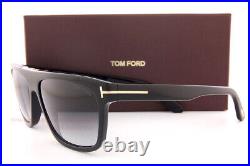 E Brand New Tom Ford Sunglasses FT 0628 01B Black/Gray For Men