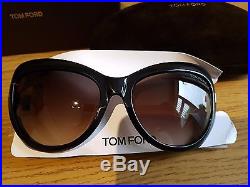 Genuine TOM FORD TF 9284 01F'Bardot' Black Cat Eye Women's Sunglasses