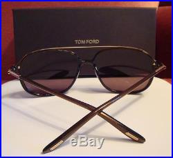 Genuine Tom Ford Italy Men's Women's Sunglasses TF150 Sophien 48J Brown/Gold 150