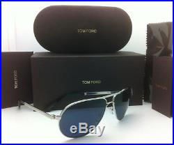 JAMES BOND 007 SKYFALL TOM FORD Sunglasses MARKO TF 144 18V Silver / Blue Lenses