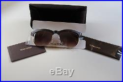 NEW Authentic TOM FORD Elena Matte Brown Sunglasses MSRP $395 FT TF437-48F NEW