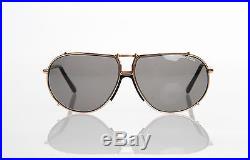 NEW Authentic TOM FORD Milan Gold Black Aviator Sunglasses TF 238 FT 0238 28A
