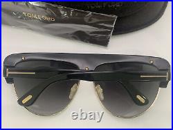 NEW Authentic TOM FORD sunglasses/unisex Liane TF31801B BLACK/GOLD 62-14-130 ITL