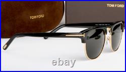 NEW Genuine TOM FORD Henry Clubmaster 53 BOND 007 Black Sunglasses TF 248 FT 05N