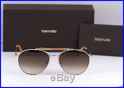NEW Men's TOM FORD FT0338 Colin Sunglasses Gold TF 338 28F 58mm Authentic