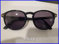NEW TOM FORD DANTE TF0834 01A Sunglasses Black Frame Dark Gray Lenses 52mm ITALY